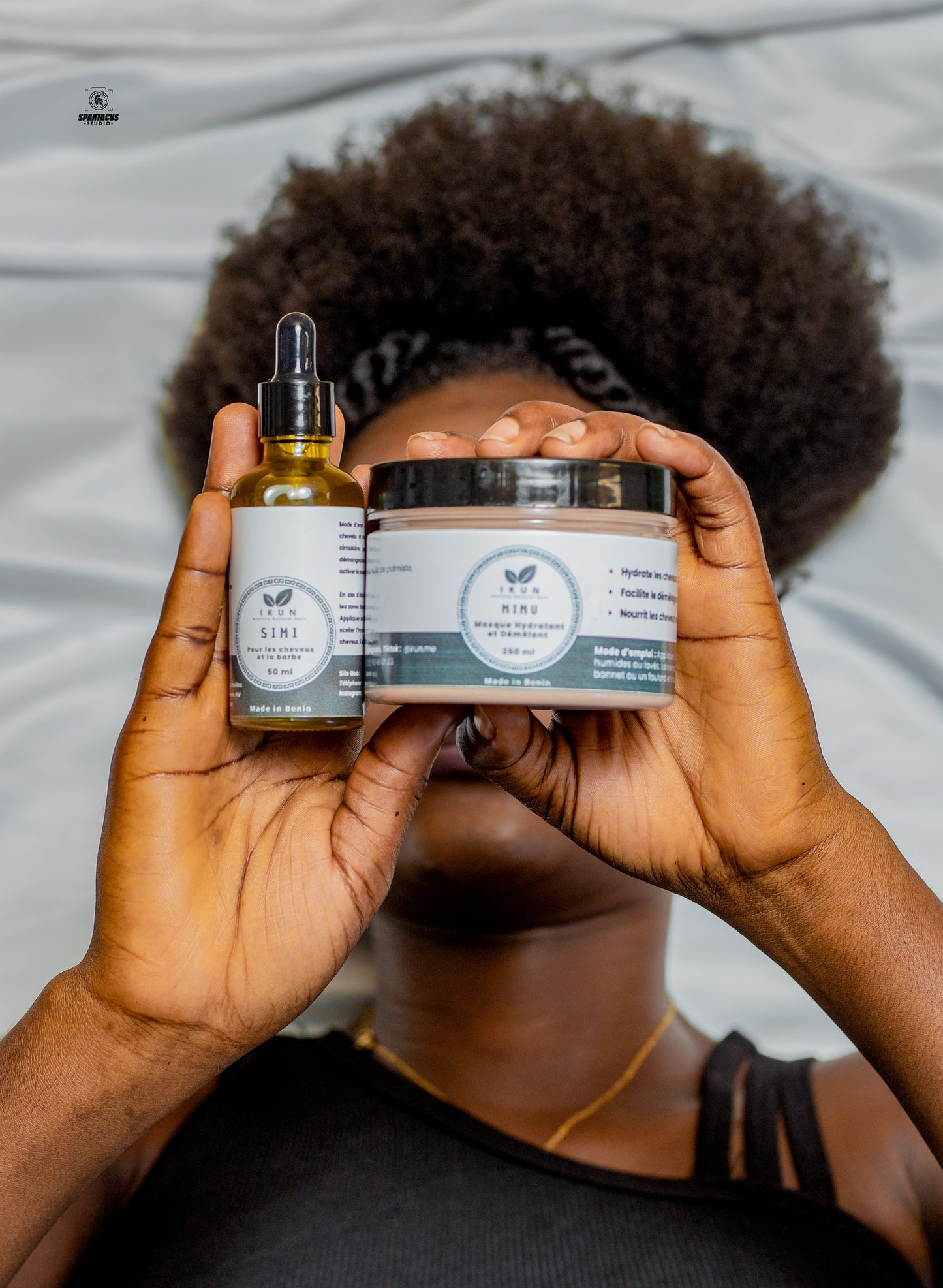 Kit cheveux parfaits Simi & Mimu : huile pour la pousse et masque renforçant