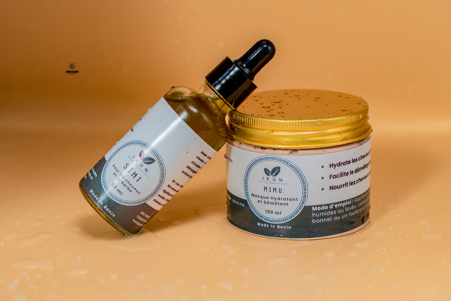 Kit cheveux parfaits Simi & Mimu : huile pour la pousse et masque renforçant