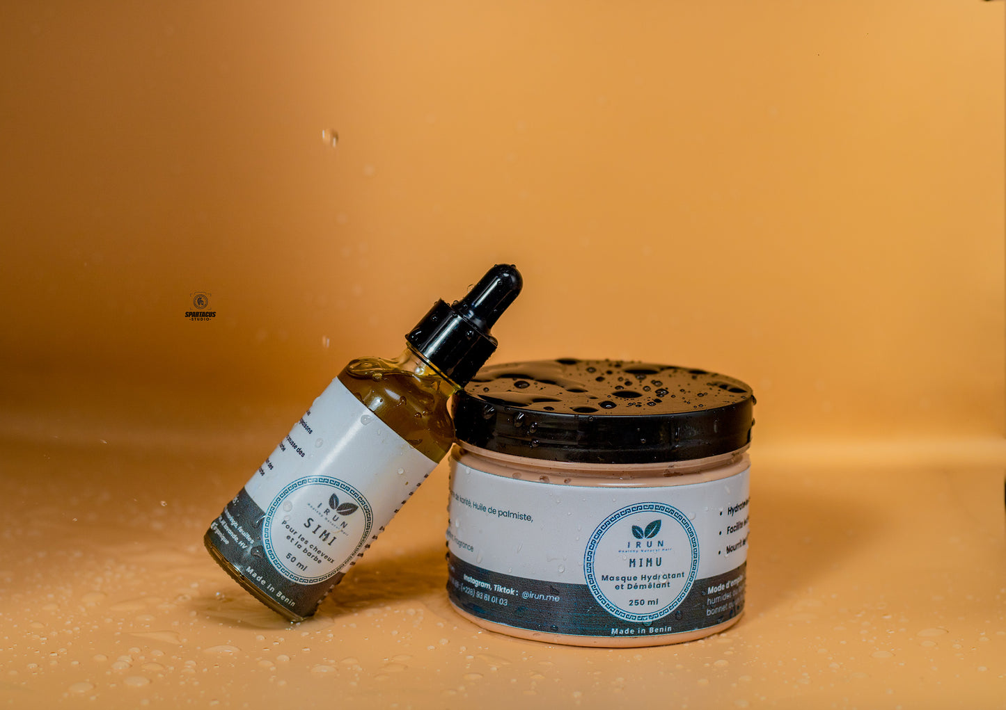 Kit cheveux parfaits Simi & Mimu : huile pour la pousse et masque renforçant